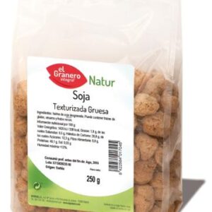 comida macrobiótica SOJA TEXTURIZADA GRUESA, 250 g