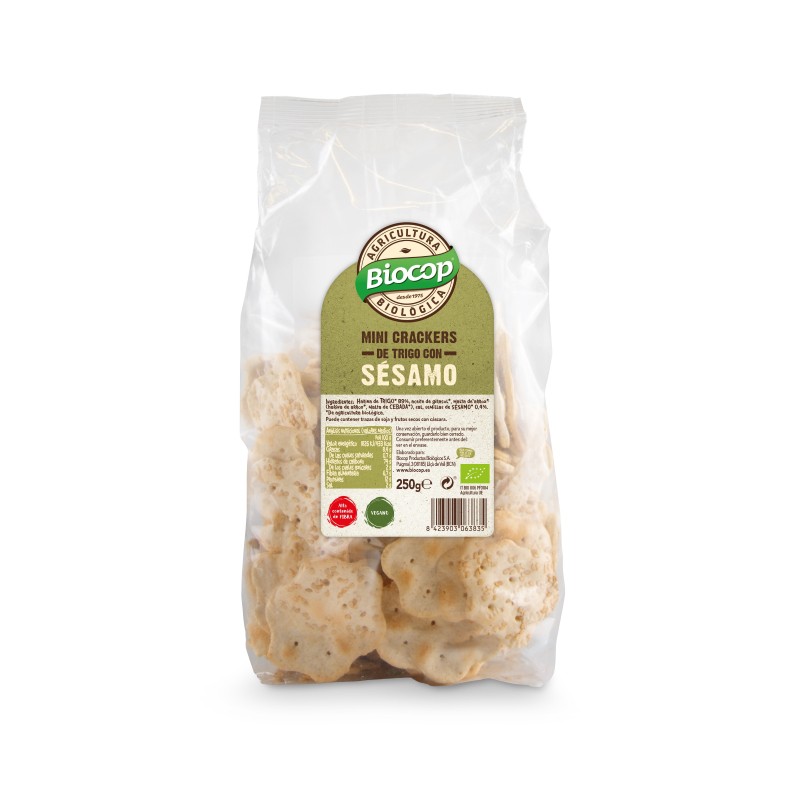 MINI CRACKERS DE TRIGO CON SESAMO 250G BIO.jpg pan MINI CRACKERS DE TRIGO CON SESAMO 250G BIO