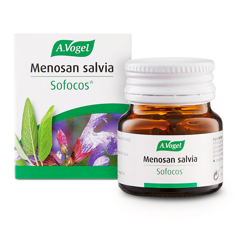 Menosan salvia de A Vogel para sofocos en la menopausia en mujeres producto natural perimenopausia