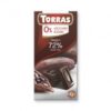repostería y chocolates CHOCOLATE NEGRO 72% CACAO SIN AZÚCAR 75 g