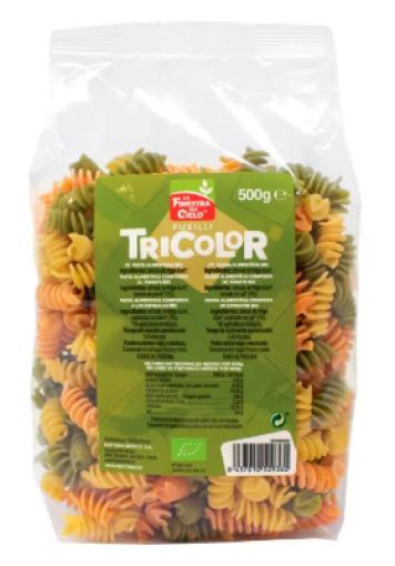 arroz y pasta FUSILLI TRICOLOR BIO 500G