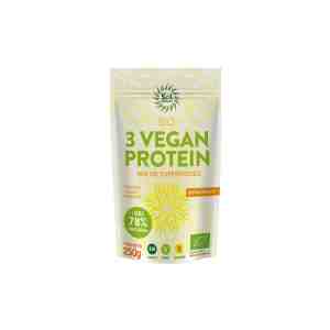 3 vegan protein bio 250g sol natural