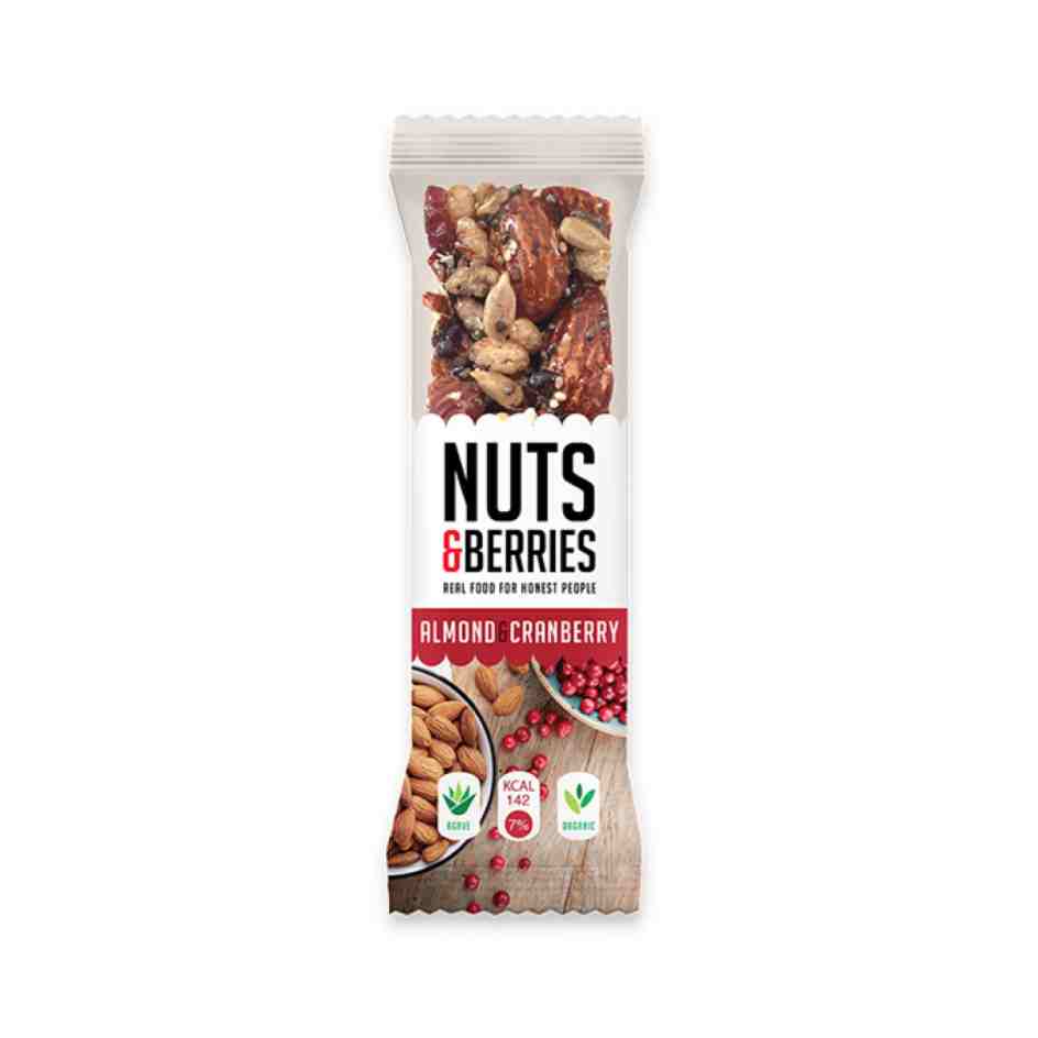 barrita almendras y arandanos bio 15x30g nutsberries barrita almendras y arandanos bio 15x30g nutsberries