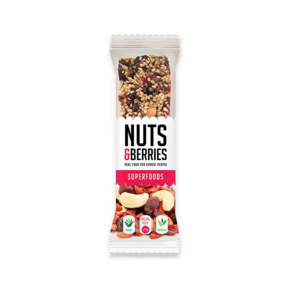 barrita superfoods bio 15x40g nutsberries