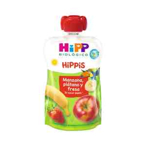 bolsita de manzana platano y fresa bio 6x100g hipp