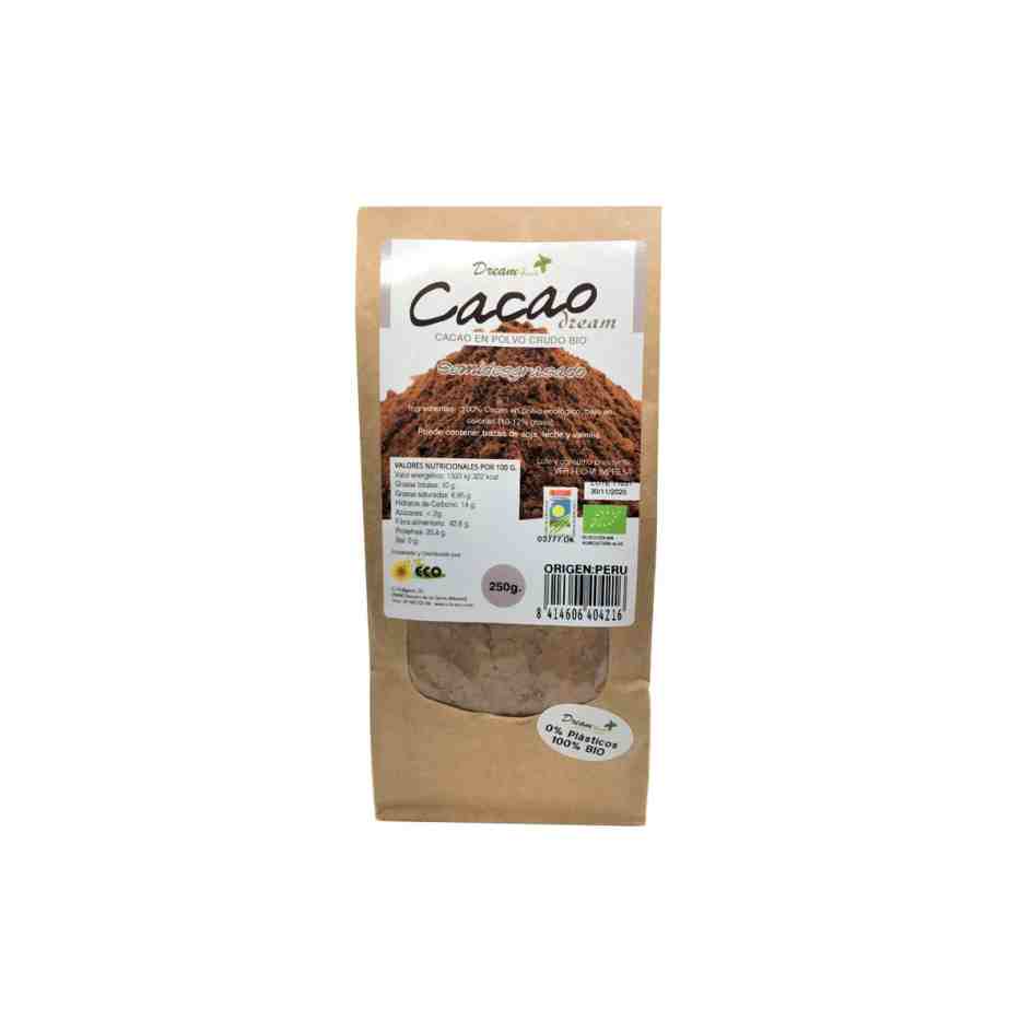 cacao en polvo bajo en grasas 250 g dream foods cacao en polvo bajo en grasas 250 g dream foods