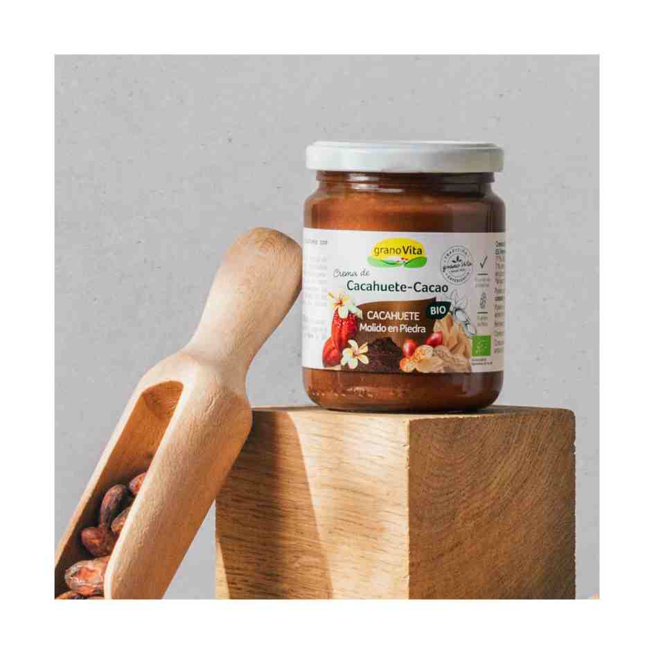 crema de cacahuete con cacao bio 250g granovita crema de cacahuete con cacao bio 250g granovita