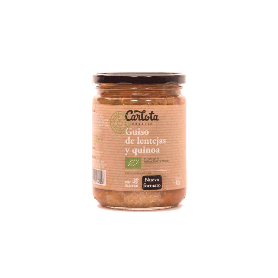 Guiso de lentejas y quinoa Bio 425g Carlota Organic Guiso de lentejas y quinoa Bio 425g Carlota Organic