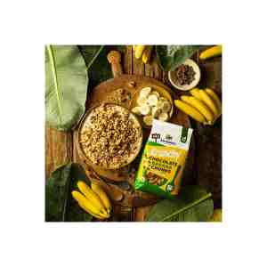 muesli krunchy chocolate banana chunks bio 450g barnhouse