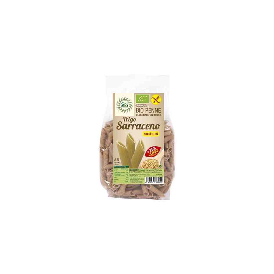 penne trigo sarraceno lino sin gluten bio 250 g sol natural penne trigo sarraceno lino sin gluten bio 250 g sol natural