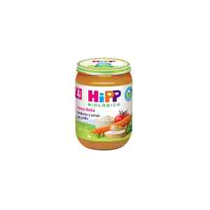 potito de verduras y arroz con pollo 4m 190 g hipp