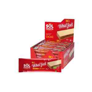 whafeel snack espelta y cacao bio 20x30 g sol natural