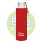 jarras vasos y teteras BBO BOROSILICATO 550ML SILICONA ROJO