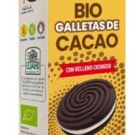 repostería y chocolates GALLETAS DE CACAO CON RELLENO CREMOSO BIO 125G