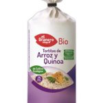 aperitivos y frutos secos TORTITAS DE ARROZ Y QUINOA BIO, 120 g