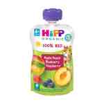 pouches melocoton manzana y frutos del bosque bio 6x100g hipp
